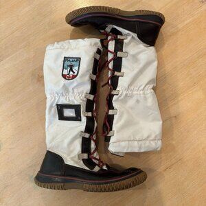 Pajar Canada Grip Tall Lace Waterproof Winter Boots White EU37 Womens 6
